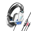 SY850 Wired Dynamic Stereo Headphone with Noise Cancelling Feature Gamer LED Gaming Headset with Mic for PC PS4 Xbox Switch