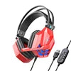 SY850 Wired Dynamic Stereo Headphone with Noise Cancelling Feature Gamer LED Gaming Headset with Mic for PC PS4 Xbox Switch