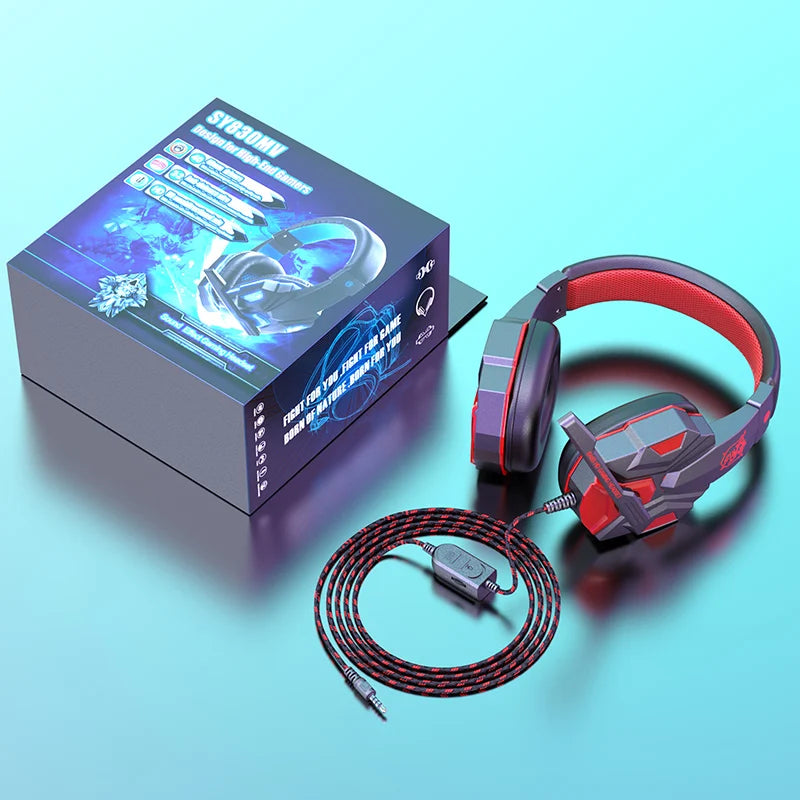 SY830mv Gaming Computer Headset with Mic High Quality Bass Sounds 3D Stereo Headphone for PC/PS4 Fone Auriculares Gamer Kulaklik
