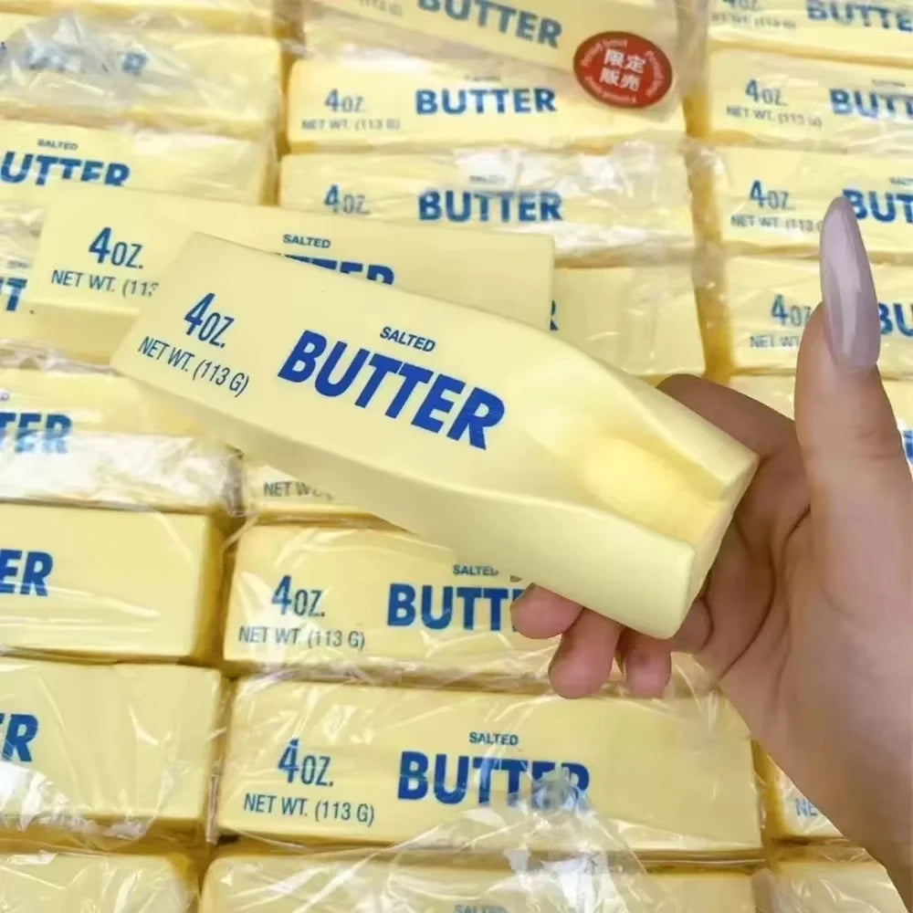 Butter Stick Squishy Fidget Toys Elastic Cheese Stick Funny Squeeze Prank Toy Stress Anxiety Relief Game