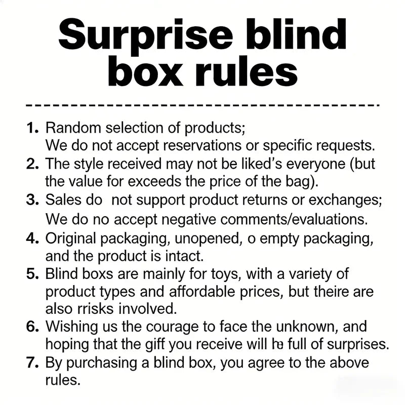 Toy Surprise Blind Box: Your Happiness Lies Inside With A Variety Of Popular Mystery Box Toys Available Randomly Shipped Gift
