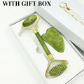 Jade Massagers For Face Body Gua Sha Scraper Beauty Facial Roller Set Natural Gouache Stone Massage Slimming Skin Care Lift box