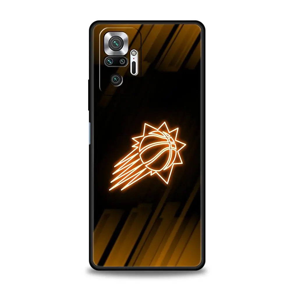 Basketball Basket Sports Phone Case For Xiaomi Redmi Note 14 13 5G 10 11 12 Pro Plus 4G 14C 13C 12C 10C Black Cover