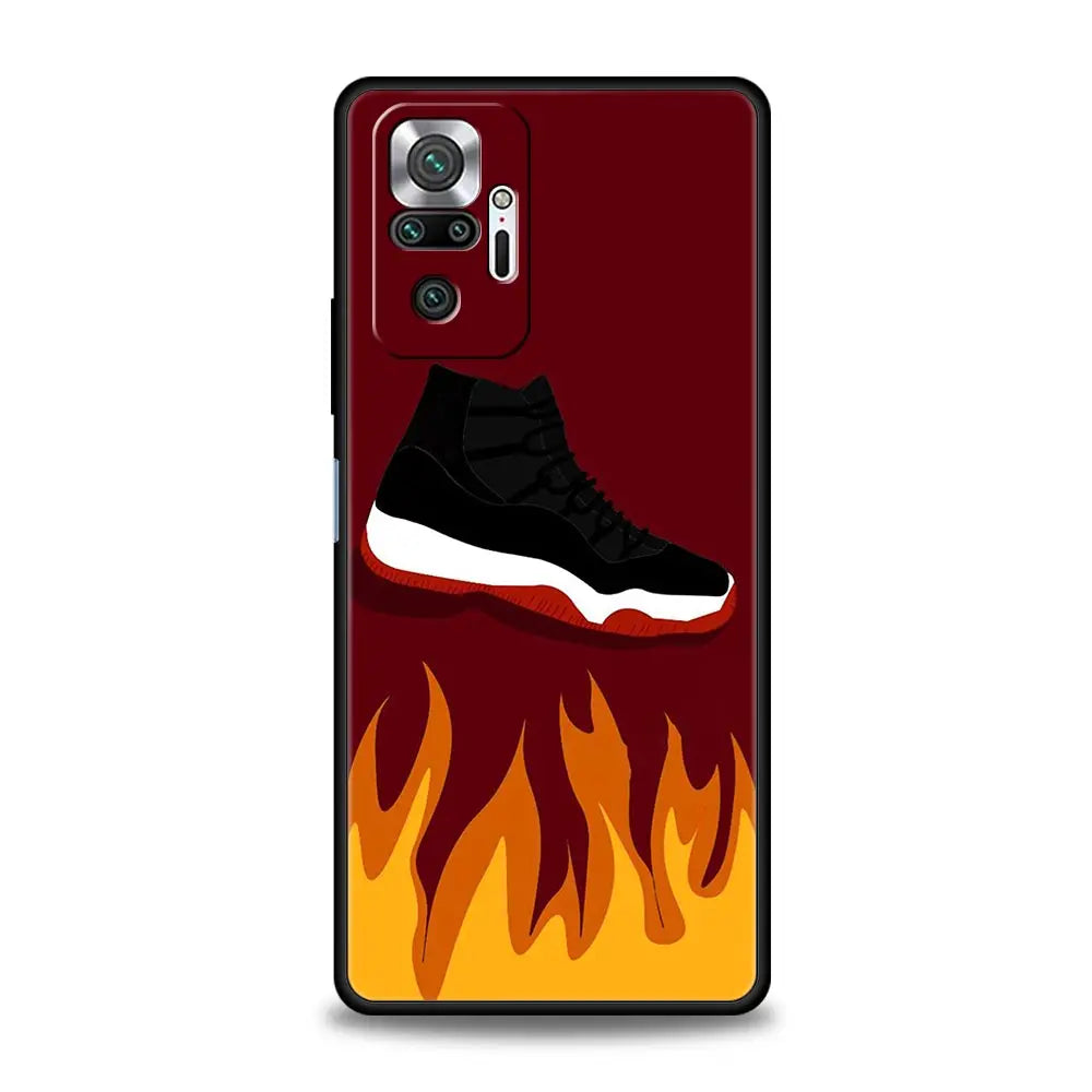 Basketball Basket Sports Phone Case For Xiaomi Redmi Note 14 13 5G 10 11 12 Pro Plus 4G 14C 13C 12C 10C Black Cover