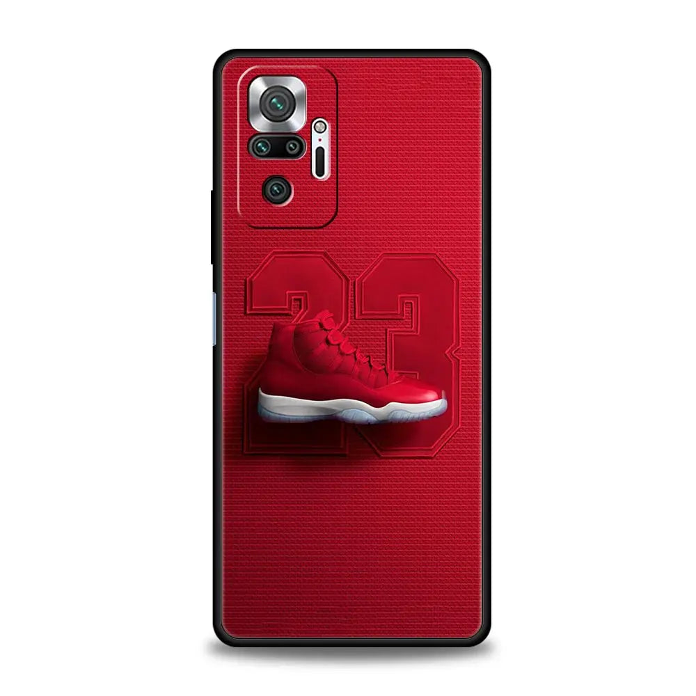 Basketball Basket Sports Phone Case For Xiaomi Redmi Note 14 13 5G 10 11 12 Pro Plus 4G 14C 13C 12C 10C Black Cover
