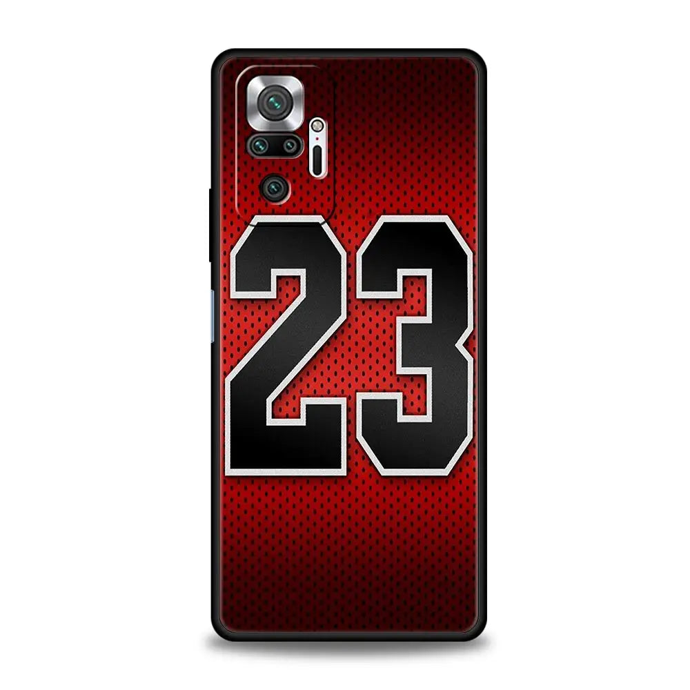 Basketball Basket Sports Phone Case For Xiaomi Redmi Note 14 13 5G 10 11 12 Pro Plus 4G 14C 13C 12C 10C Black Cover